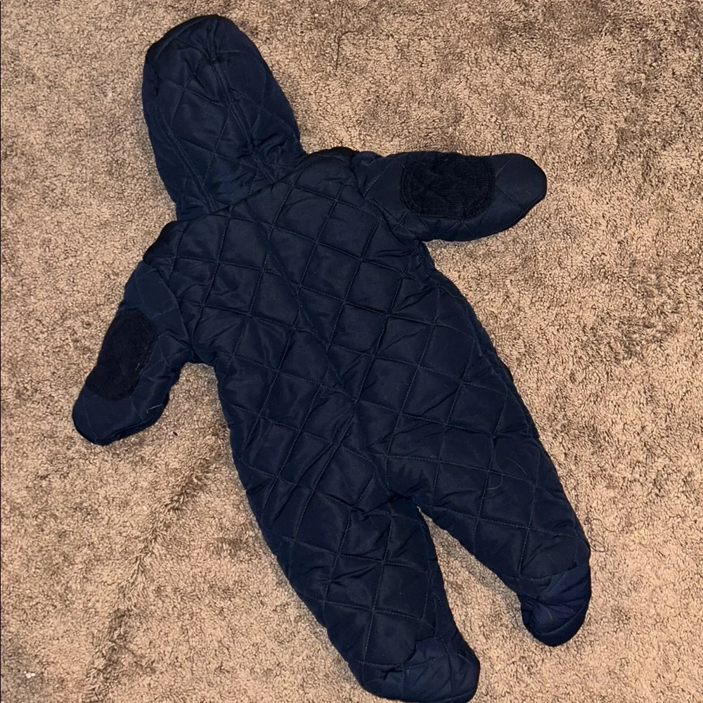 Rothschild Infant Navy Blue Quilted Bunting Snowsuit 3/6m